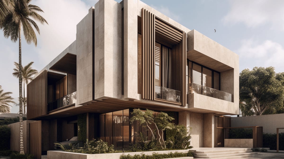 Modern luxury residence exterior